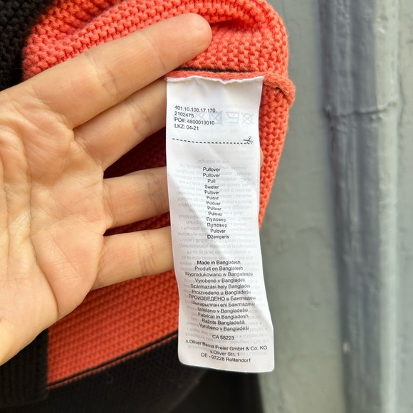 S. Oliver Striped knit sweater, size youth 10 - Picture 9 of 10